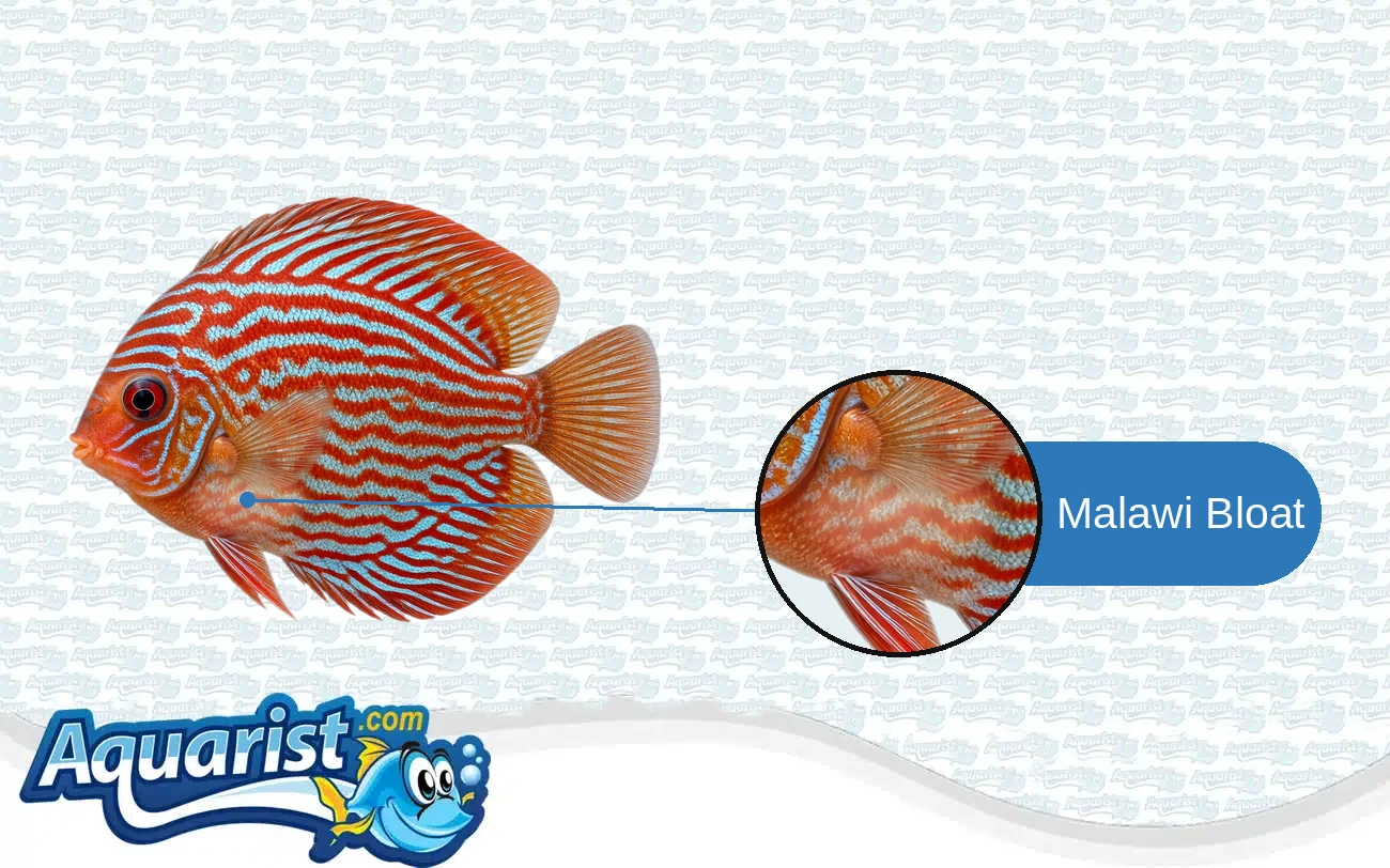 Malawi Bloat in a freshwater fish